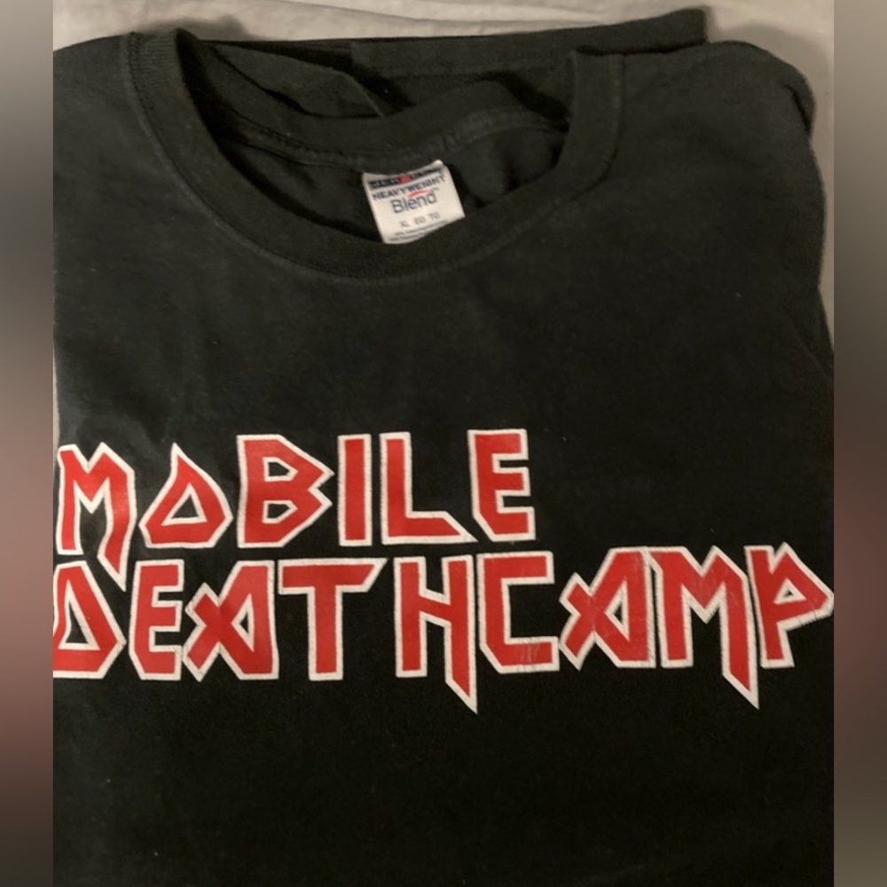Mobile Deathcamp Band Shirt Binary Code Of The Beast XL Men’s